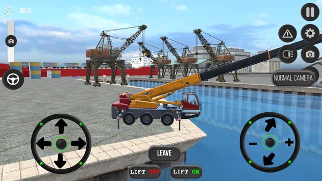 起重机海港货物模拟器3D