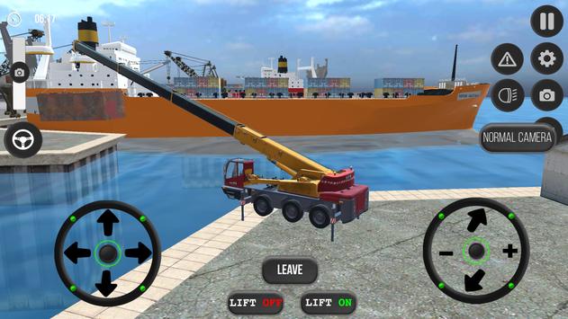 起重机海港货物模拟器3D