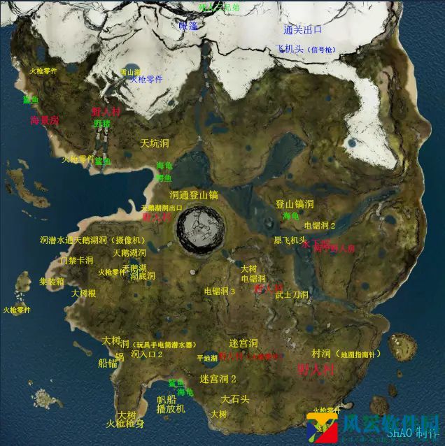 2023森林游戏地图大全汇总森林大地图洞穴地图汇总图片4
